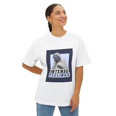 Intense Feelings – Navy Unisex Oversized Tee