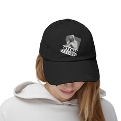 Intense Feelings - Grey Print Vintage Distressed Hat