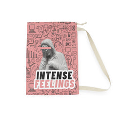 Intense Feelings - Black/Rose Pink Laundry Bag