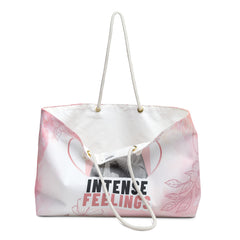 Intense Feelings – Rose Pink Weekender Tote Bag