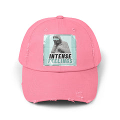Intense Feelings - Cyan Print Vintage Distressed Hat