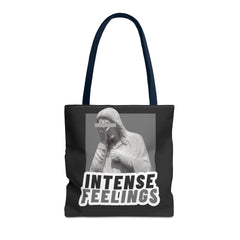 Intense Feelings Tote Bag - Grey Print