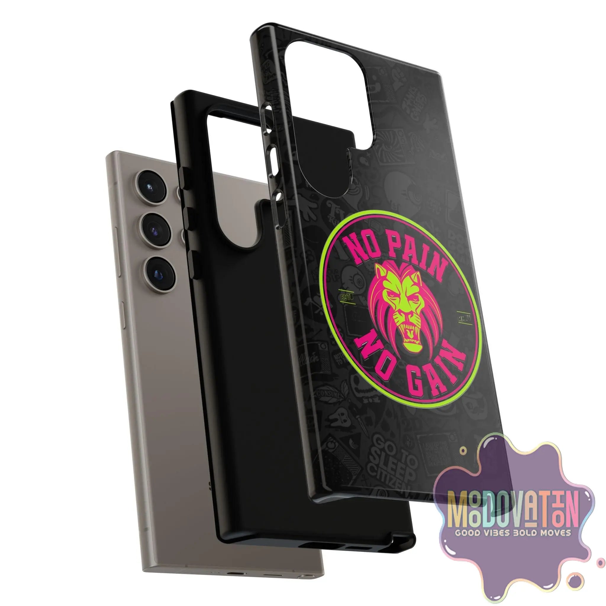 No Pain No Gain Phone Case - Black - MOODOVATION