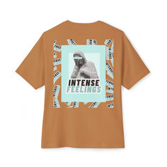 Intense Feelings – Cyan Print Unisex Oversized Tee