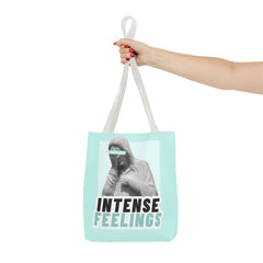 Intense Feelings Tote Bag - Cyan Print