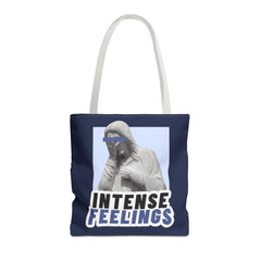 Intense Feelings Tote Bag - Navy Print