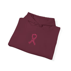 Pink Ribbon Awareness Hoodie, Unisex Sweatshirt for Fundraising, Breast Cancer Awareness Month, Inspirational Gift, Cozy Jumpsuit
