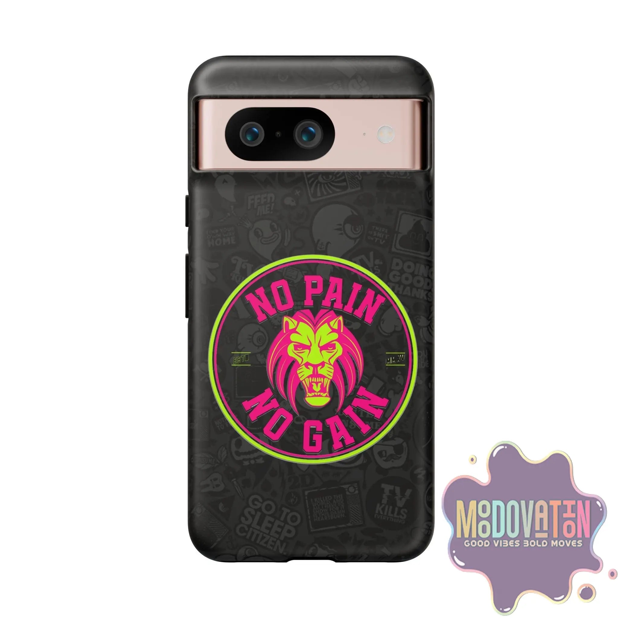 No Pain No Gain Phone Case - Black - MOODOVATION