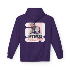 Intense Feelings Unisex Midweight Hoodie - Rose Pink Print