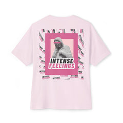 Intense Feelings – Pink Print Unisex Oversized Tee