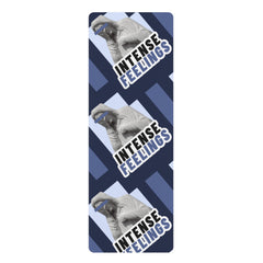 Intense Feelings – Navy Blue Premium Rubber Yoga Mat