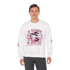 In October We Wear Pink – Breast Cancer Awareness Unisex Crewneck Sweatshirt