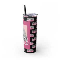 Intense Feelings - Pink Print Skinny Tumbler