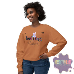 Feeling Is Healing Lightweight Crewneck Sweatshirt - Spring Edition Moodovation