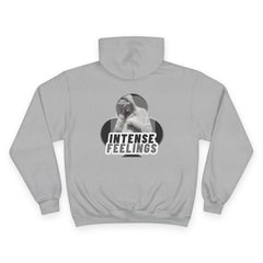 Intense Feelings Champion Unisex Hoodie - Grey Print