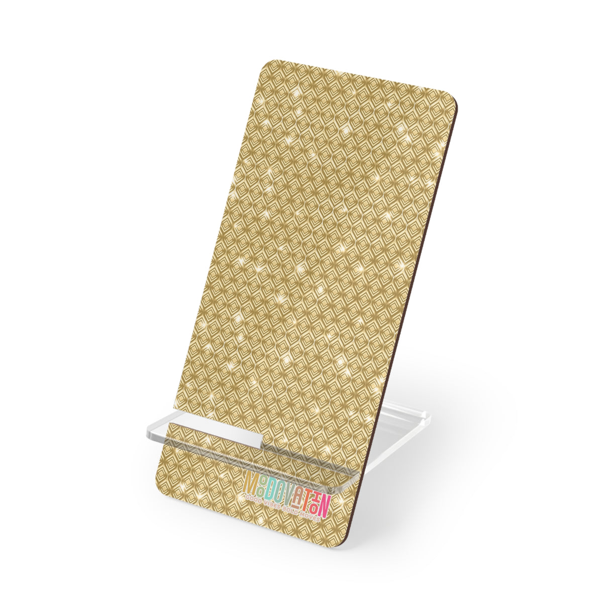 Golden Weave Flow Mobile Stand