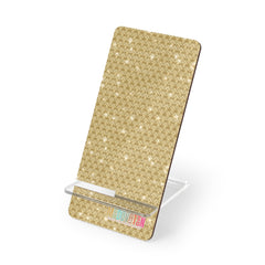 Golden Weave Flow Mobile Stand
