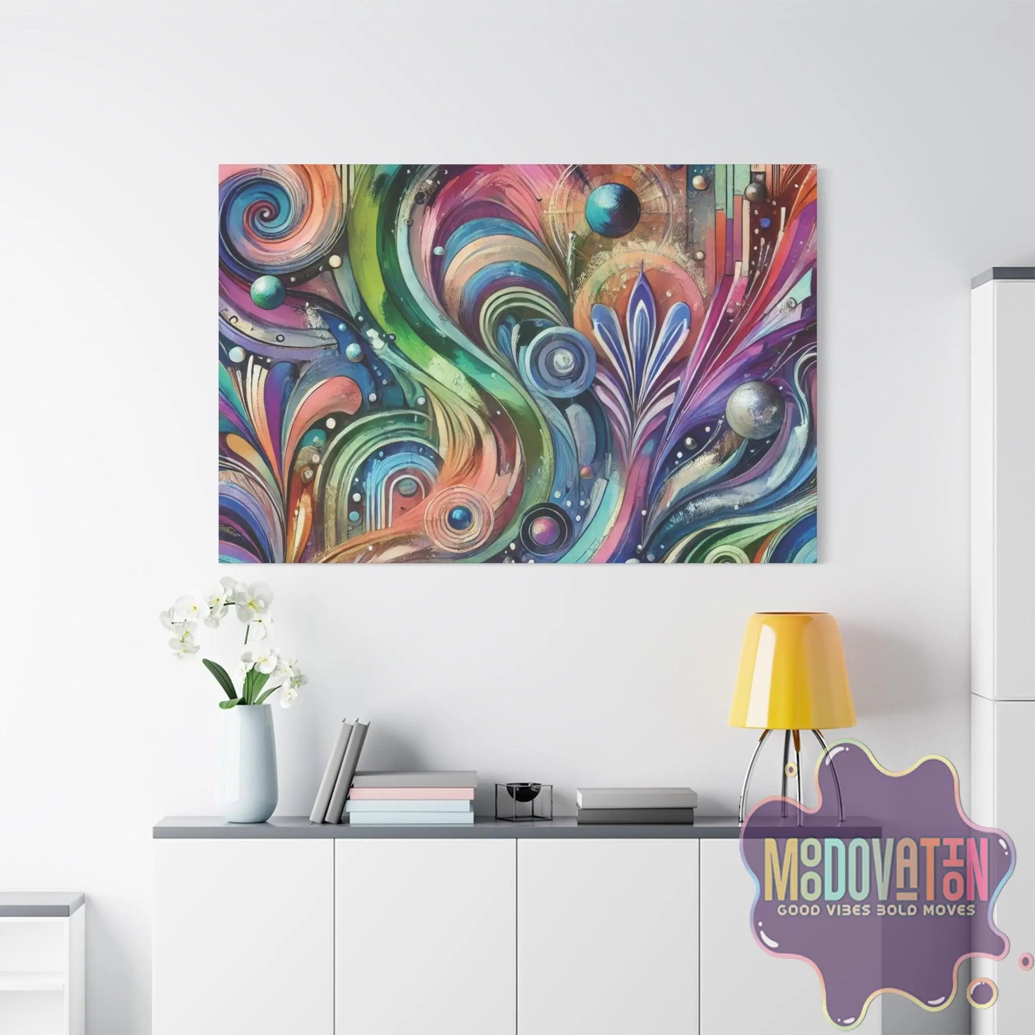 Celestial Crescendo Matte Canvas - MOODOVATION