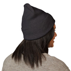 Breast Cancer Awareness Embroidered Beanie – Courage, Strength & Faith Ribbon