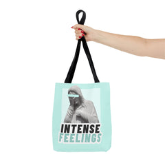 Intense Feelings Tote Bag - Cyan Print