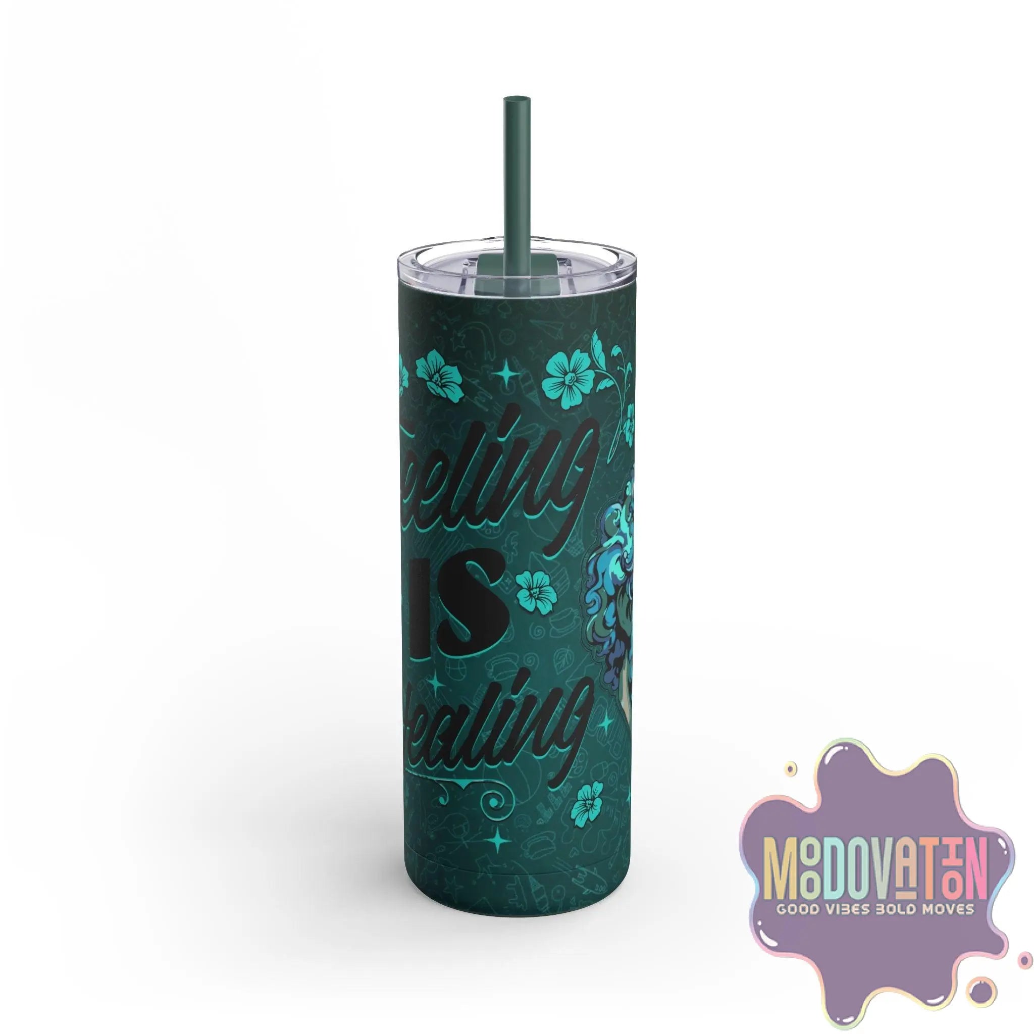 Feeling Is Healing Maars Maker Skinny Matte Tumbler, 20oz - MOODOVATION