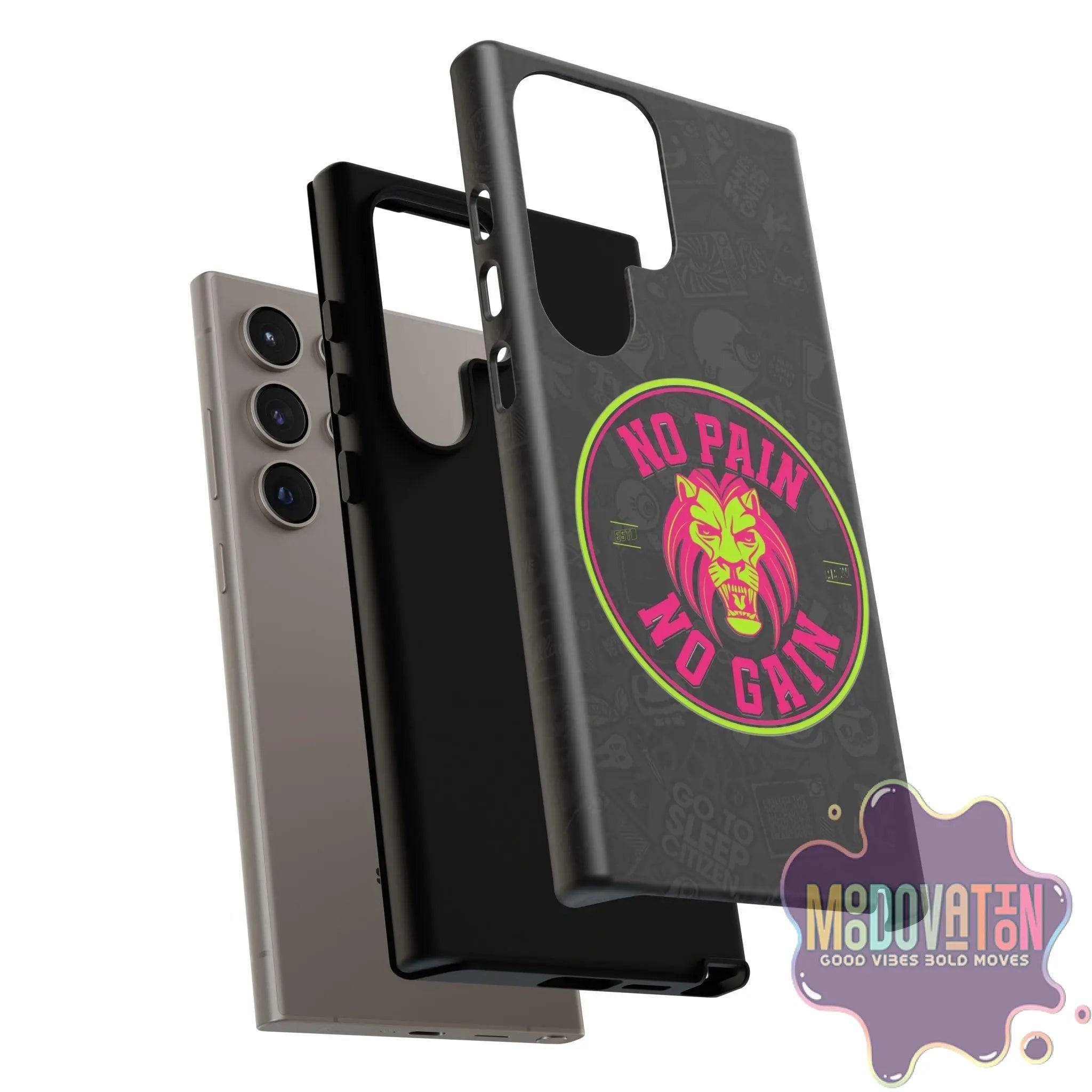 No Pain No Gain Phone Case - Black - MOODOVATION