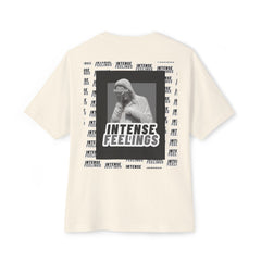 Intense Feelings – Grey Print Unisex Oversized Tee