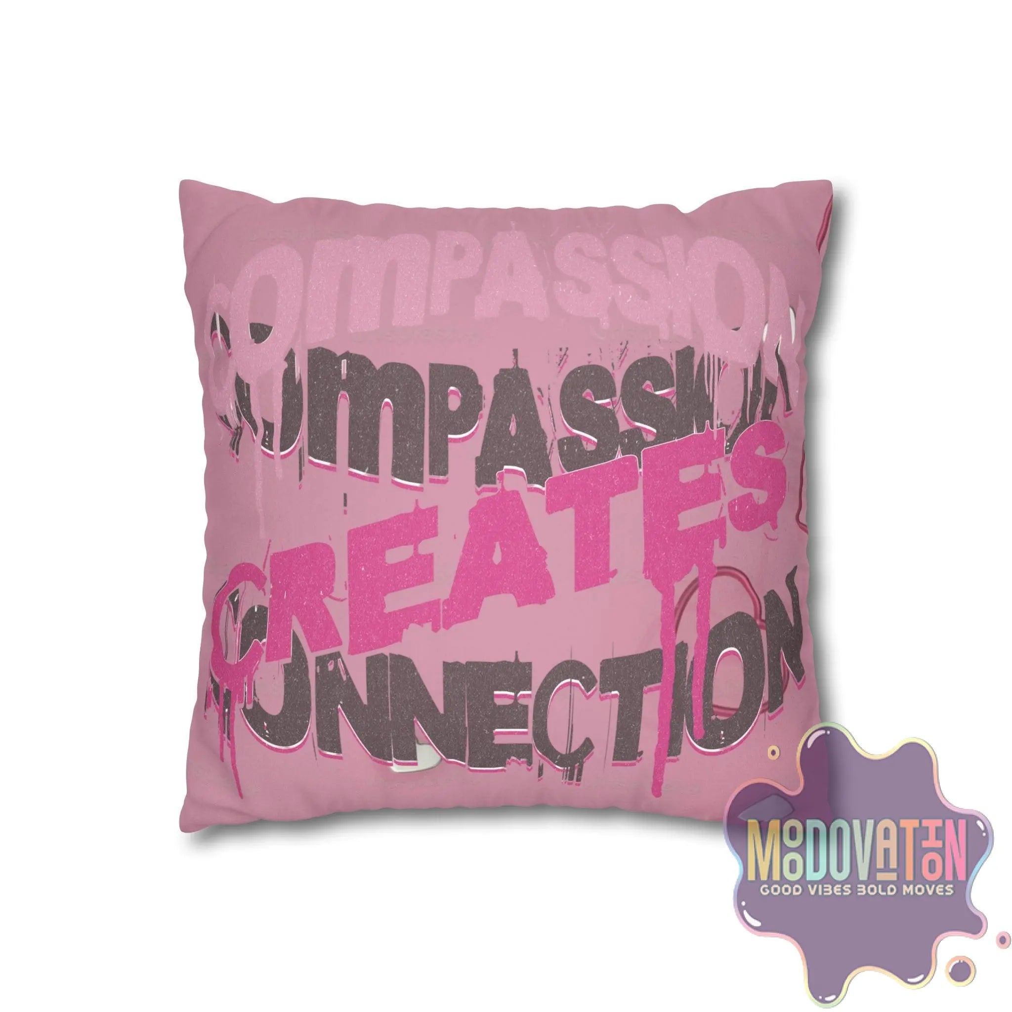 Compassion Faux Suede Square Pillowcase - MOODOVATION