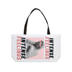 Intense Feelings Weekender Tote Bag - Rose Pink Print