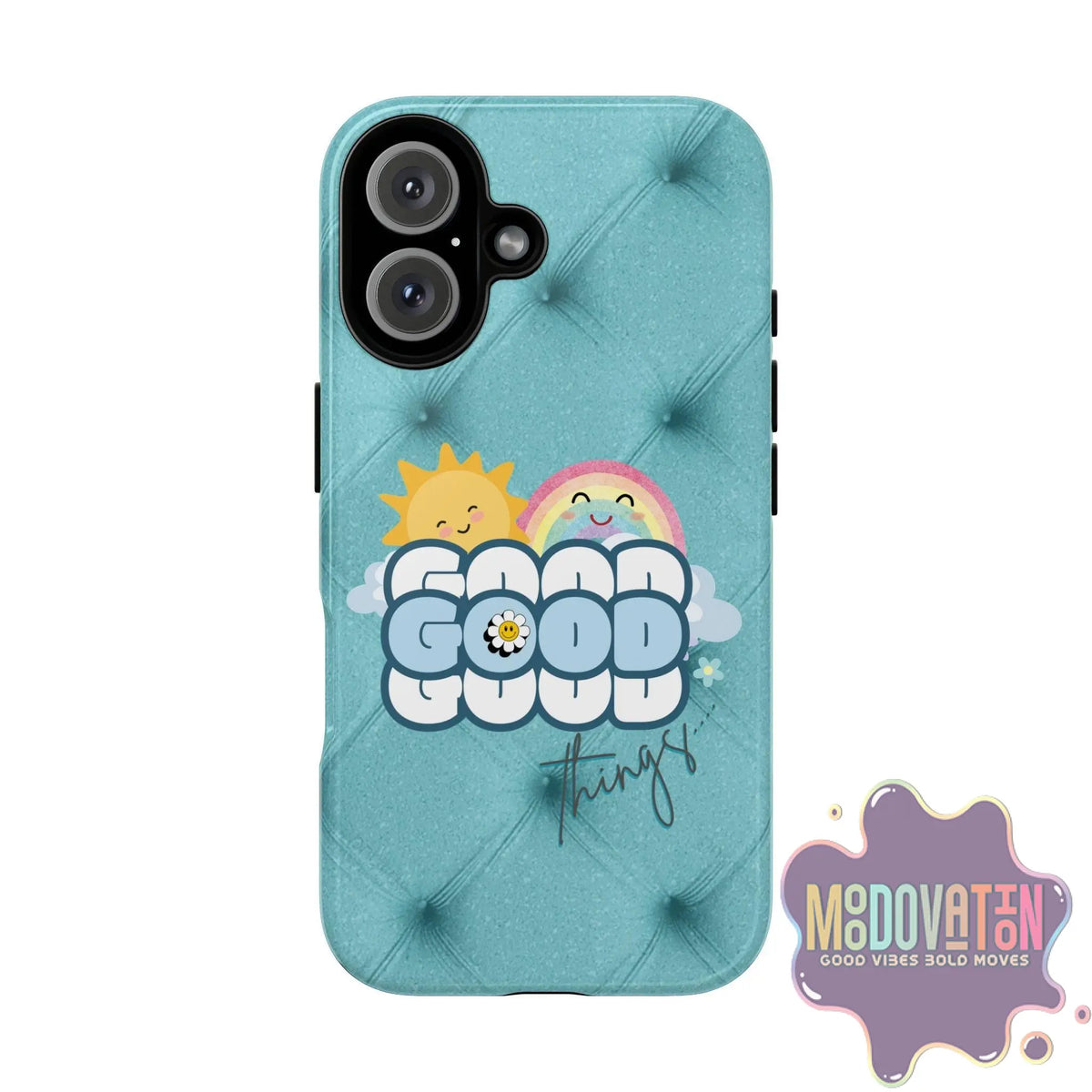 Good Things Phone Case - Teal - MOODOVATION