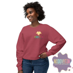 Good Vibes Bold Moves Personalized Unisex Lightweight Crewneck Sweatshirt - Brand Edition Moodovation