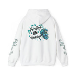 Feeling Is Healing - Unisex Statement Sleeve Hoodie