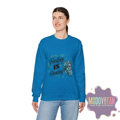 Feeling Is Healing Unisex Heavy Blend Crewneck Sweatshirt - MOODOVATION