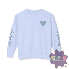 Feeling Is Healing Heart-print Unisex Lightweight Crewneck Sweater - Spring Edition Moodovation