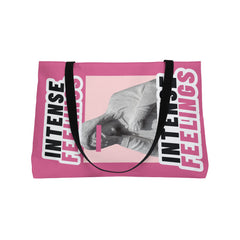 Intense Feelings Weekender Tote Bag - Pink Print