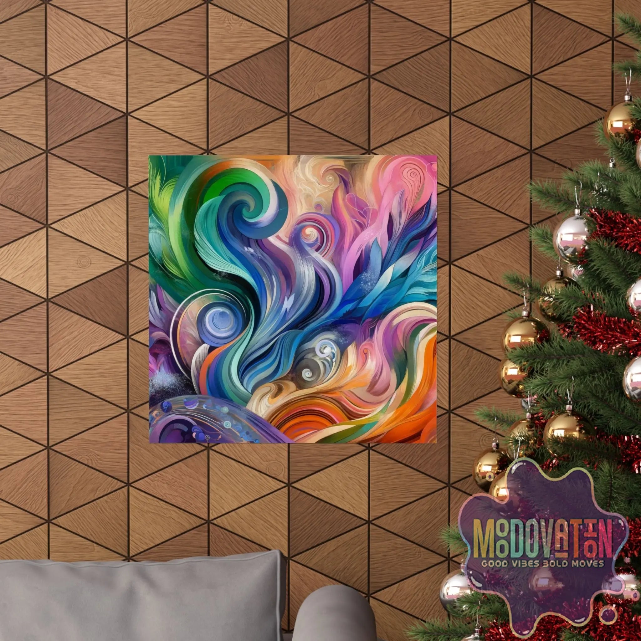 Ethereal Flow Matte Poster - MOODOVATION