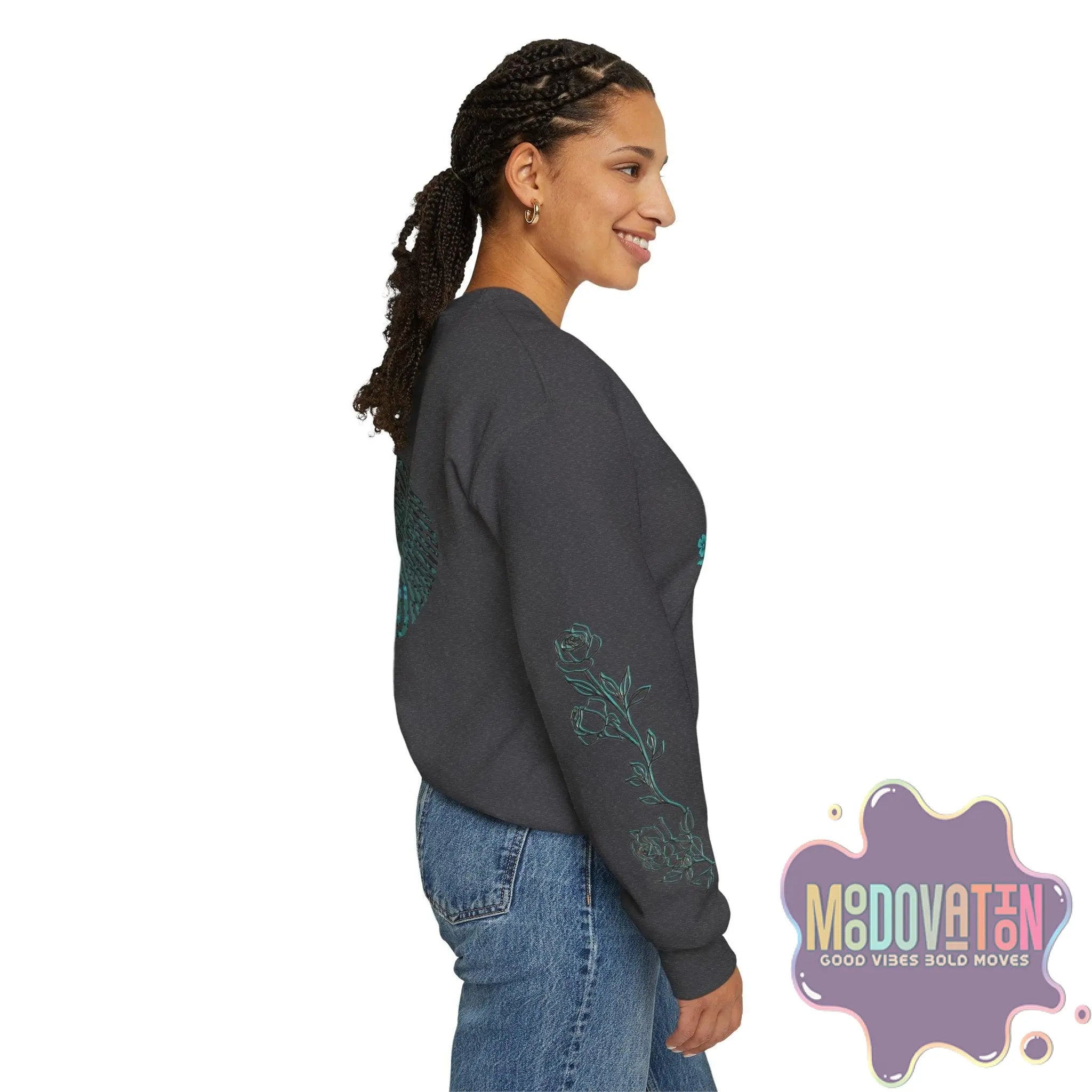 Feeling Is Healing Unisex Heavy Blend Crewneck Sweatshirt - MOODOVATION
