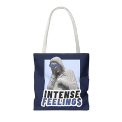 Intense Feelings Tote Bag - Navy Print