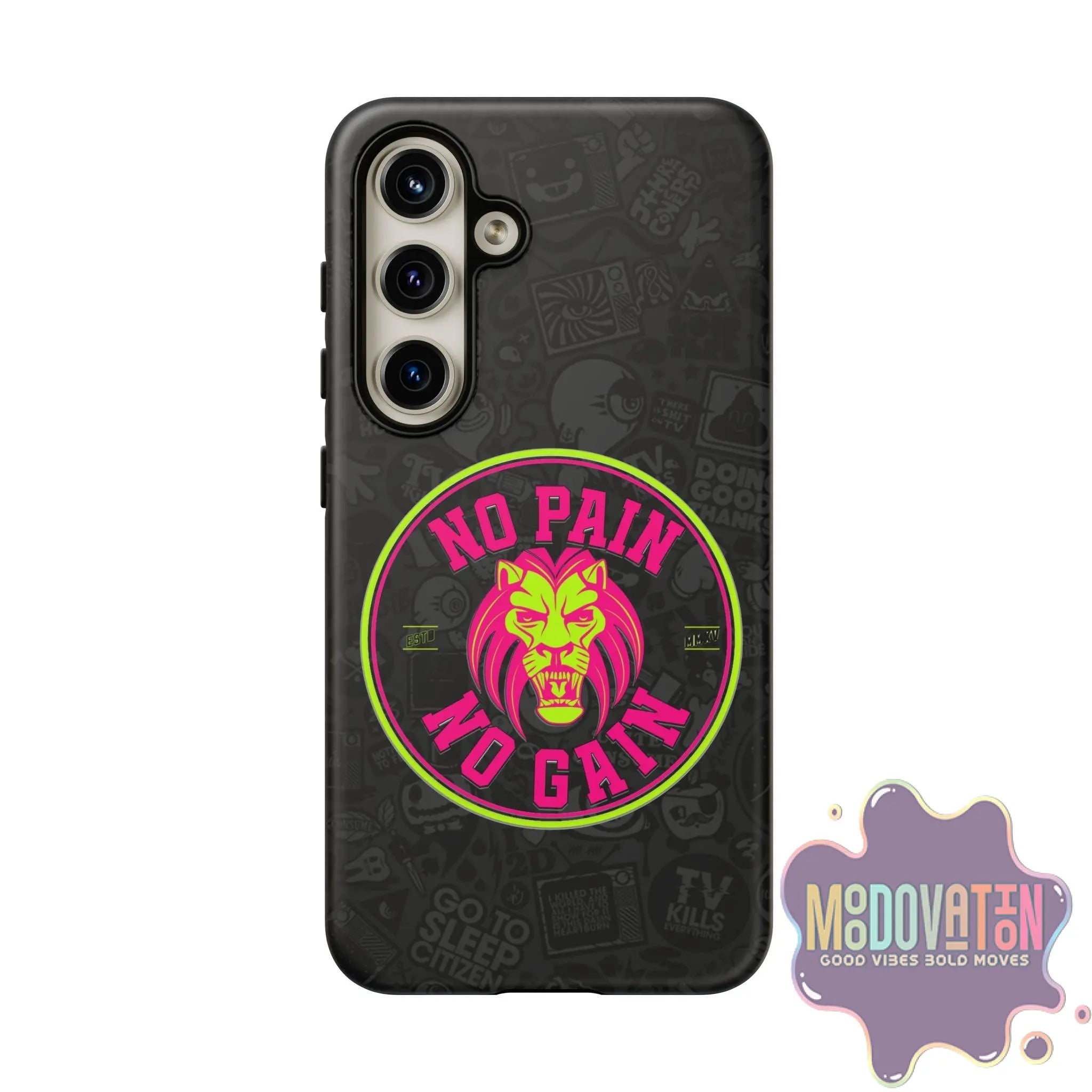 No Pain No Gain Phone Case - Black - MOODOVATION