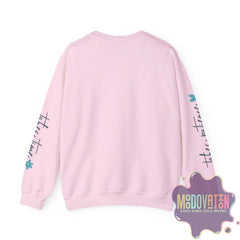 Good Things - Unisex Heavy Blend Crewneck Sweatshirt - Large Graphic Sleeve - MOODOVATION