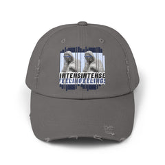Intense Feelings - Navy Print Vintage Distressed Hat
