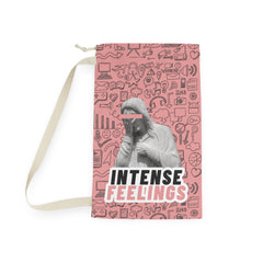 Intense Feelings - Black/Rose Pink Laundry Bag