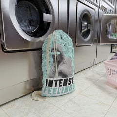 Intense Feelings - Cyan Laundry Bag