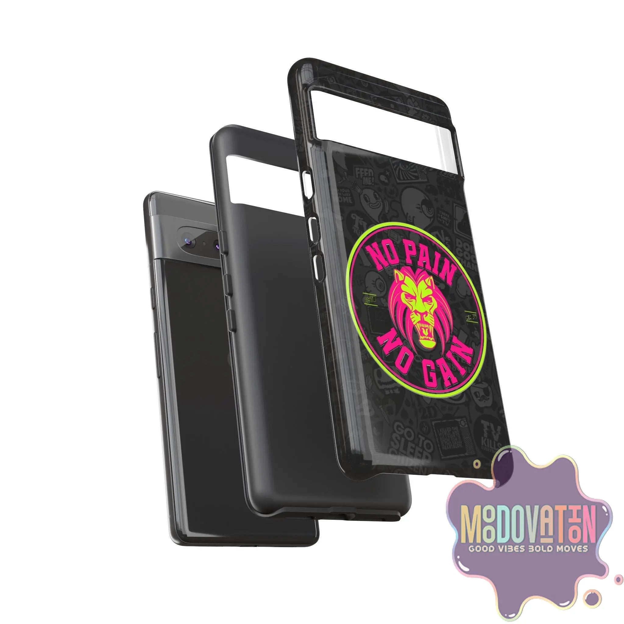 No Pain No Gain Phone Case - Black - MOODOVATION