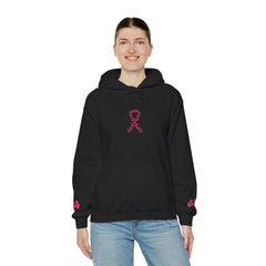 Pink Ribbon Awareness Hoodie, Unisex Sweatshirt for Fundraising, Breast Cancer Awareness Month, Inspirational Gift, Cozy Jumpsuit
