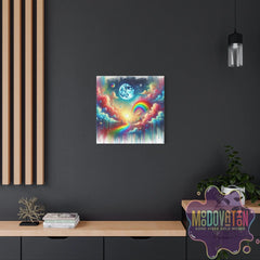 Rainbow Road To Infinity Matte Canvas - MOODOVATION