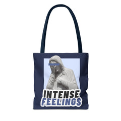 Intense Feelings Tote Bag - Navy Print
