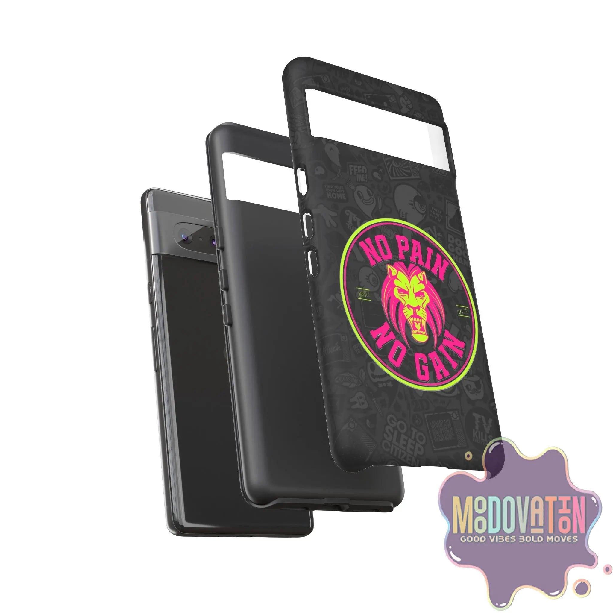 No Pain No Gain Phone Case - Black - MOODOVATION
