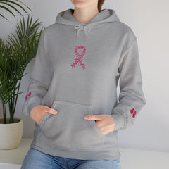 Pink Ribbon Awareness Hoodie, Unisex Sweatshirt for Fundraising, Breast Cancer Awareness Month, Inspirational Gift, Cozy Jumpsuit