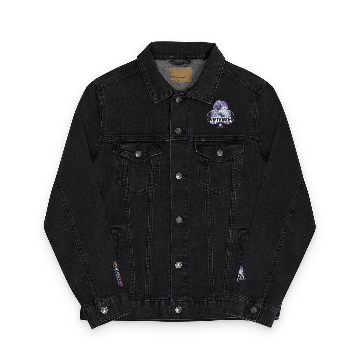 Intense Feelings - Unisex Embroidered Unisex Denim Jacket